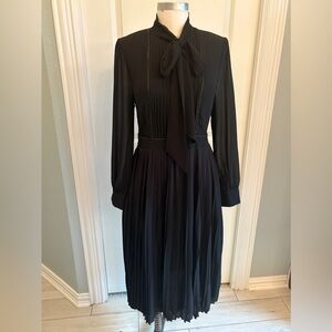 NbyNancy sz S, Black Chiffon shirt-dress NWT